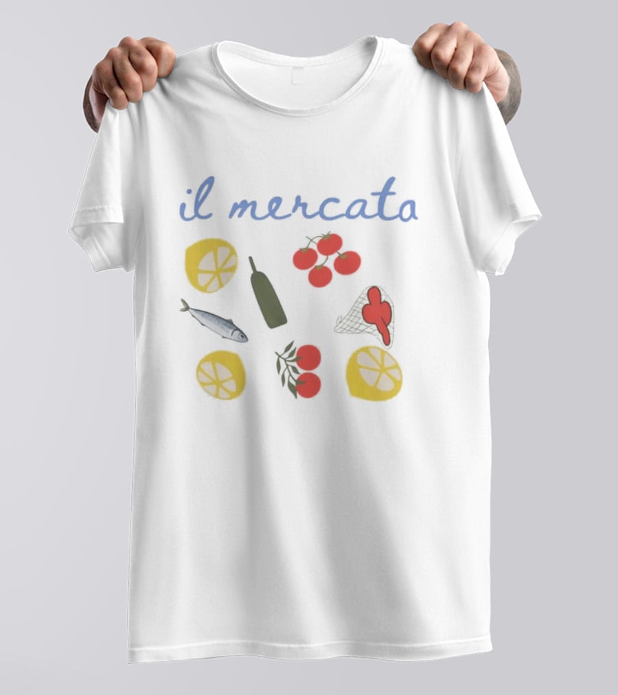 Il Mercato Summer House Amanda Batula Lemon Tomato Fish T-Shirt