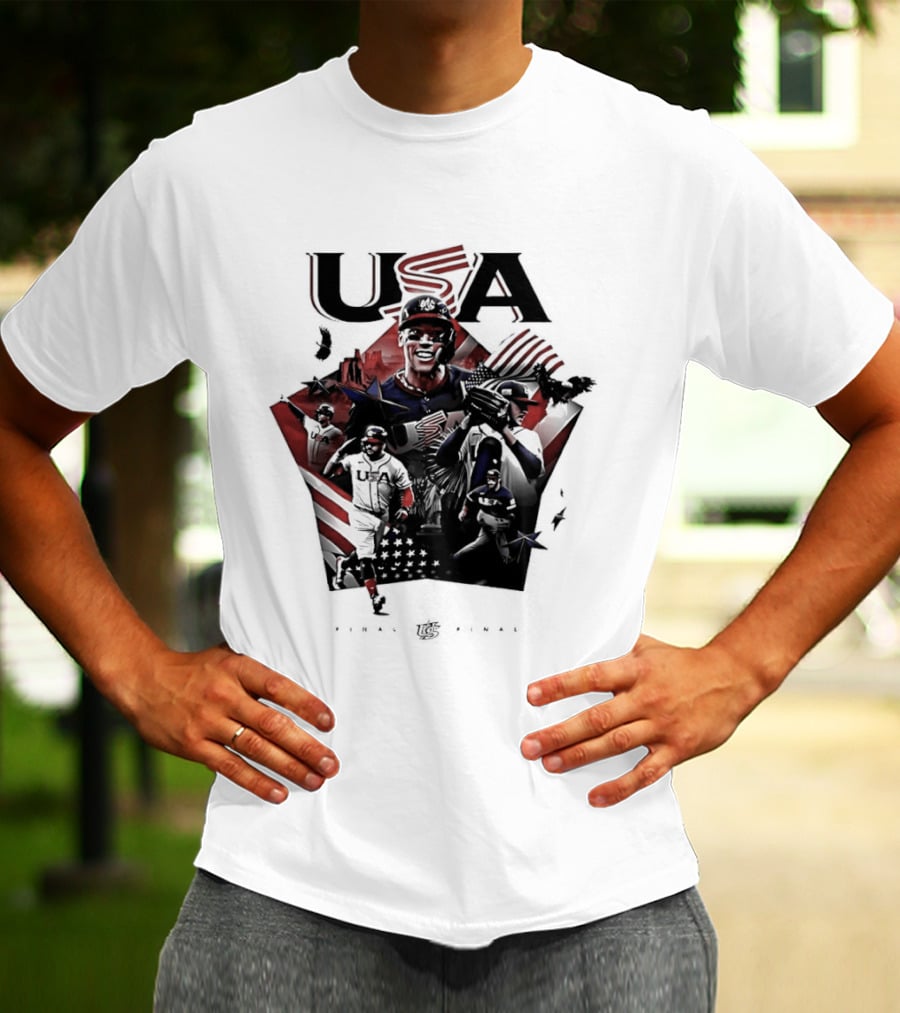 USA Baseball Team Final Third Straight Time Champion T-Shirt