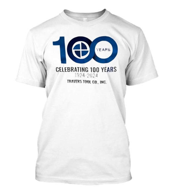 100 Years Celebrating 1924 2024 Travers Tool Co. Inc Anniversary T-Shirt