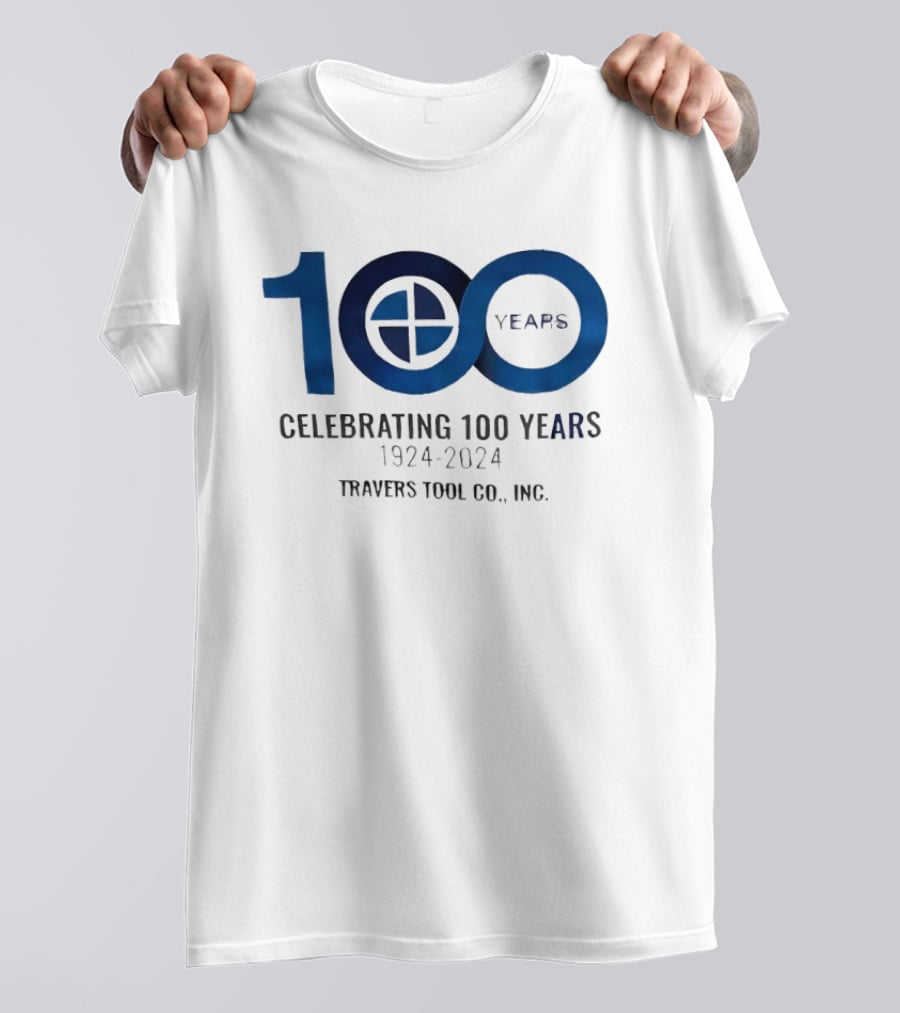 100 Years Celebrating 1924 2024 Travers Tool Co. Inc Anniversary T-Shirt