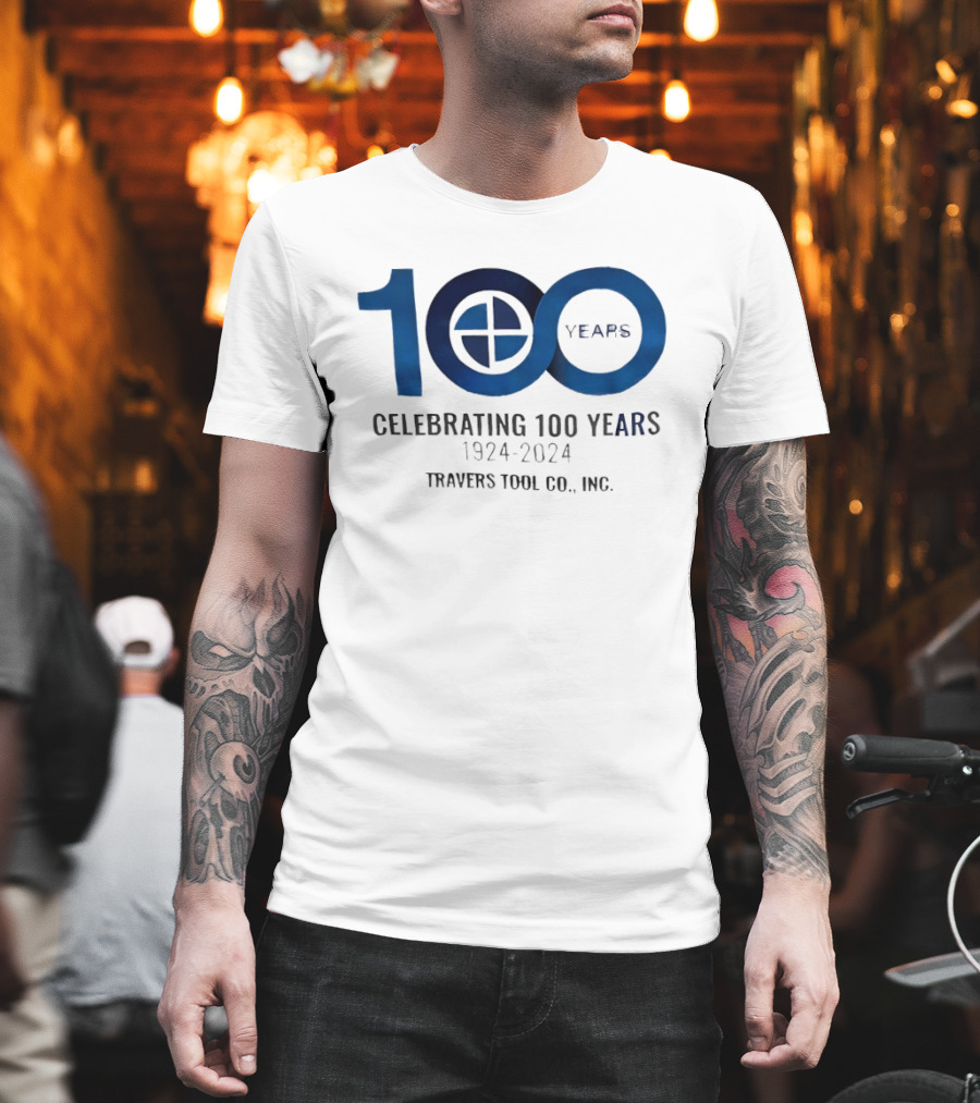 100 Years Celebrating 1924 2024 Travers Tool Co. Inc Anniversary T-Shirt