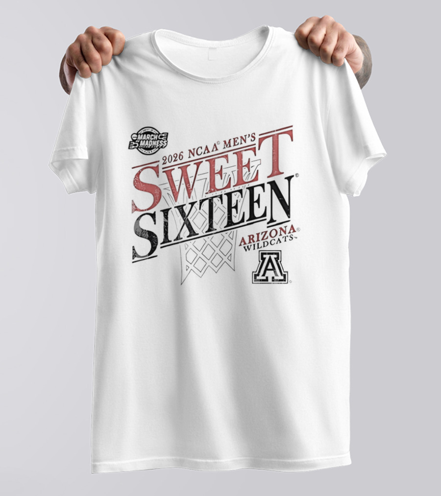 2026 NCAA Men's Sweet Sixteen Arizona Wildcats March Madness T-Shirt