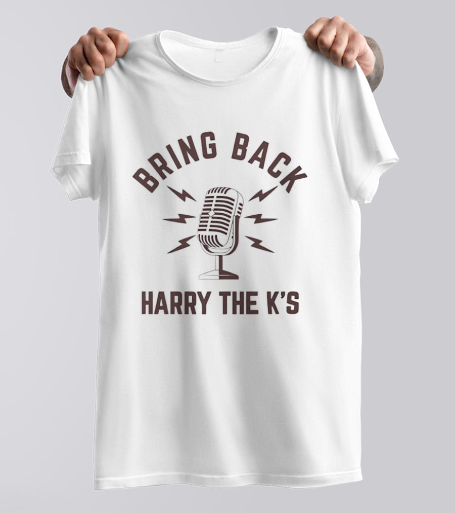 Bring Back Harry The K's Microphone With Lightning Bolts T-Shirt
