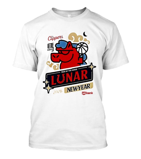 Clippers Lunar New Year 2026 Year Of The Horse NBA T-Shirt