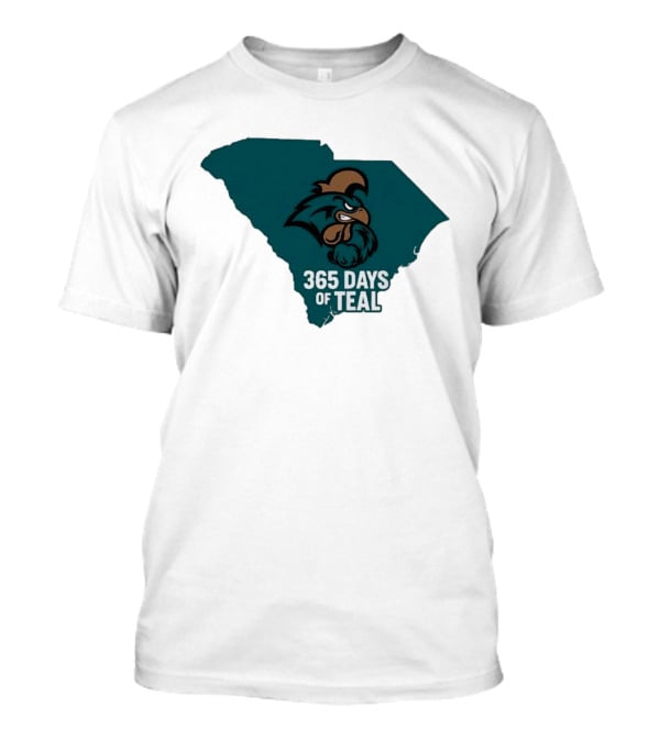 Coastal Carolina 365 Days Of Teal South Carolina Chanticleers T-Shirt
