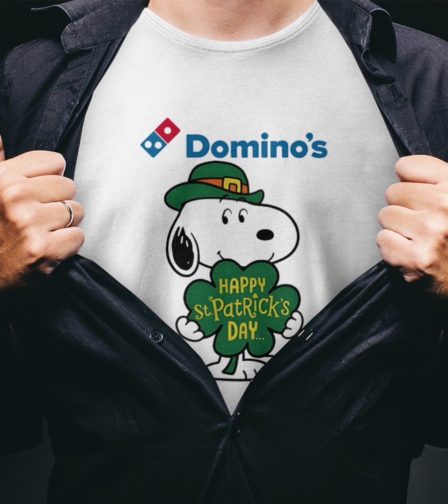 Domino's Snoopy Happy St. Patrick's Day 2026 Collaboration T-Shirt