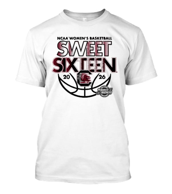 NCAA Women's Basketball South Carolina Sweet Sixteen 2026 T-Shirt