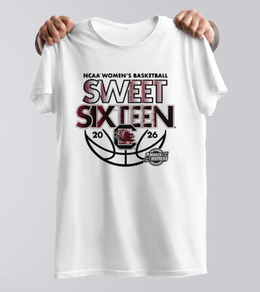 NCAA Women's Basketball South Carolina Sweet Sixteen 2026 T-Shirt