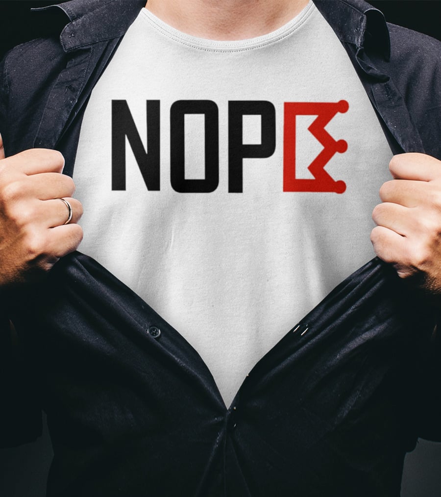 NOPE Crown Symbol No Kings In America T-Shirt