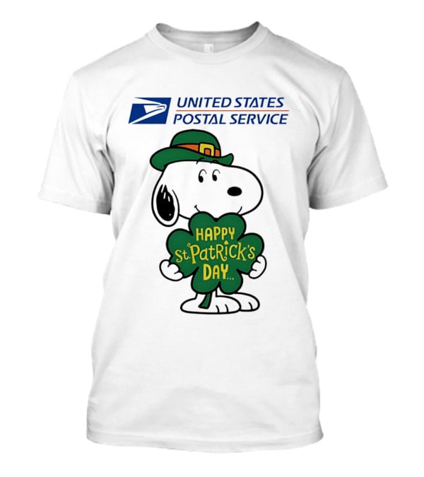 United States Postal Service Snoopy Happy St. Patrick's Day 2026 T-Shirt