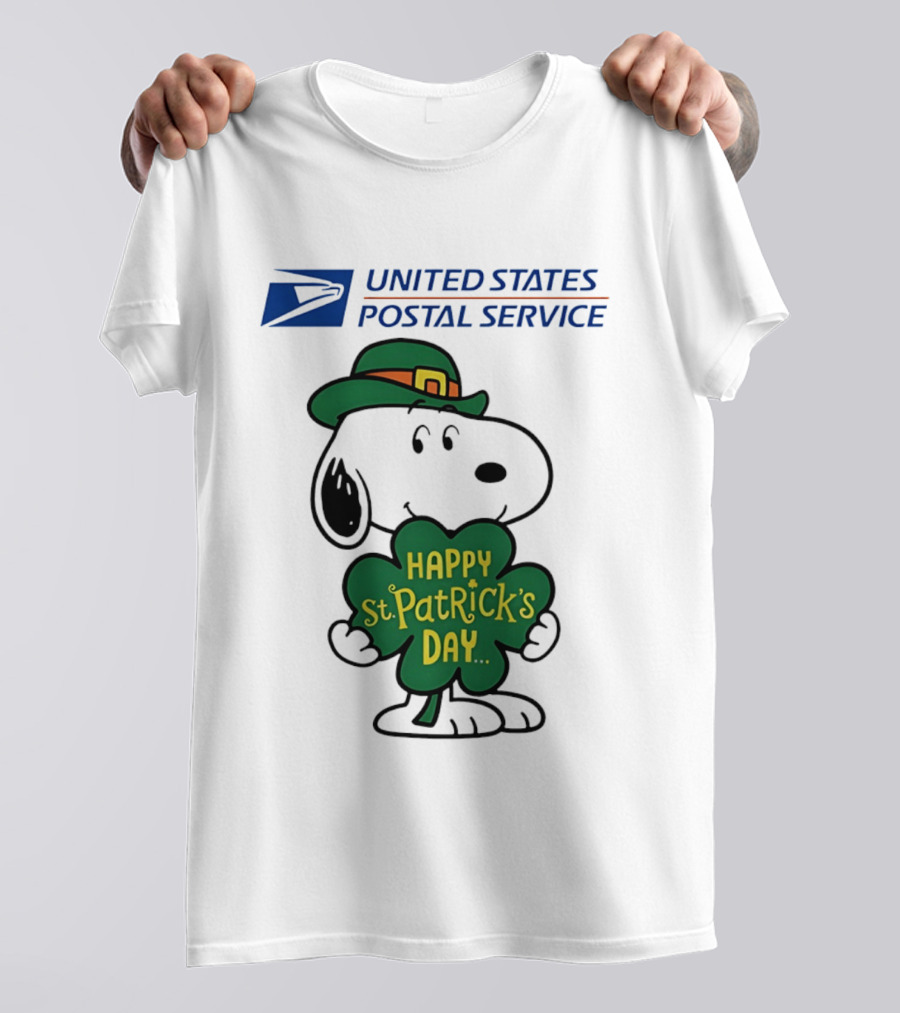 United States Postal Service Snoopy Happy St. Patrick's Day 2026 T-Shirt