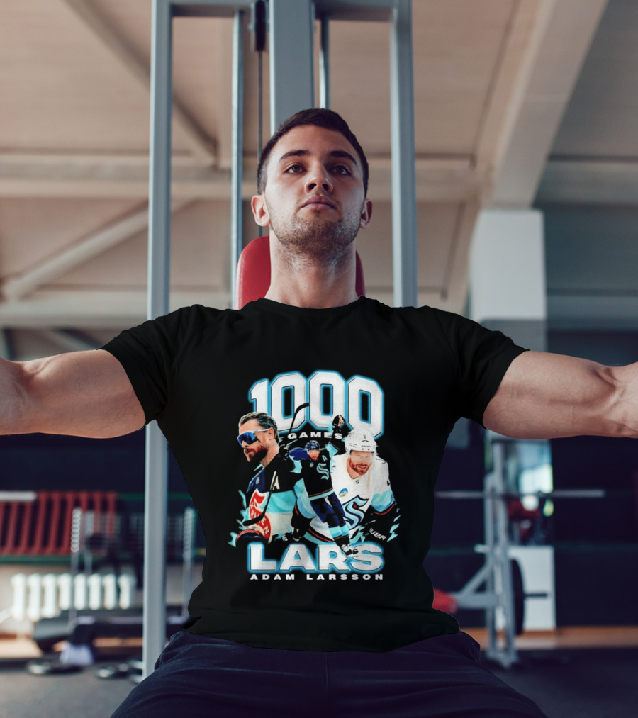 Adam Larsson 1000 Games Lars Hockey Milestone T-Shirt