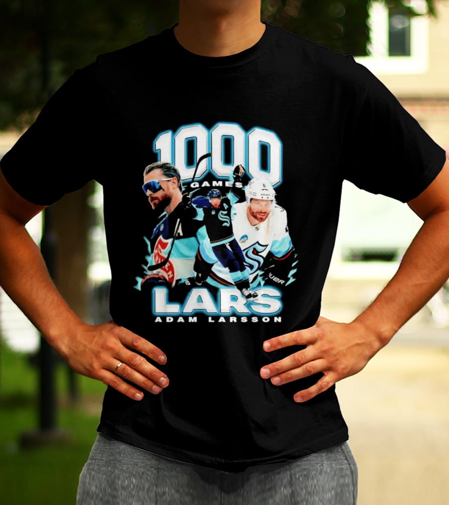 Adam Larsson 1000 Games Lars Hockey Milestone T-Shirt