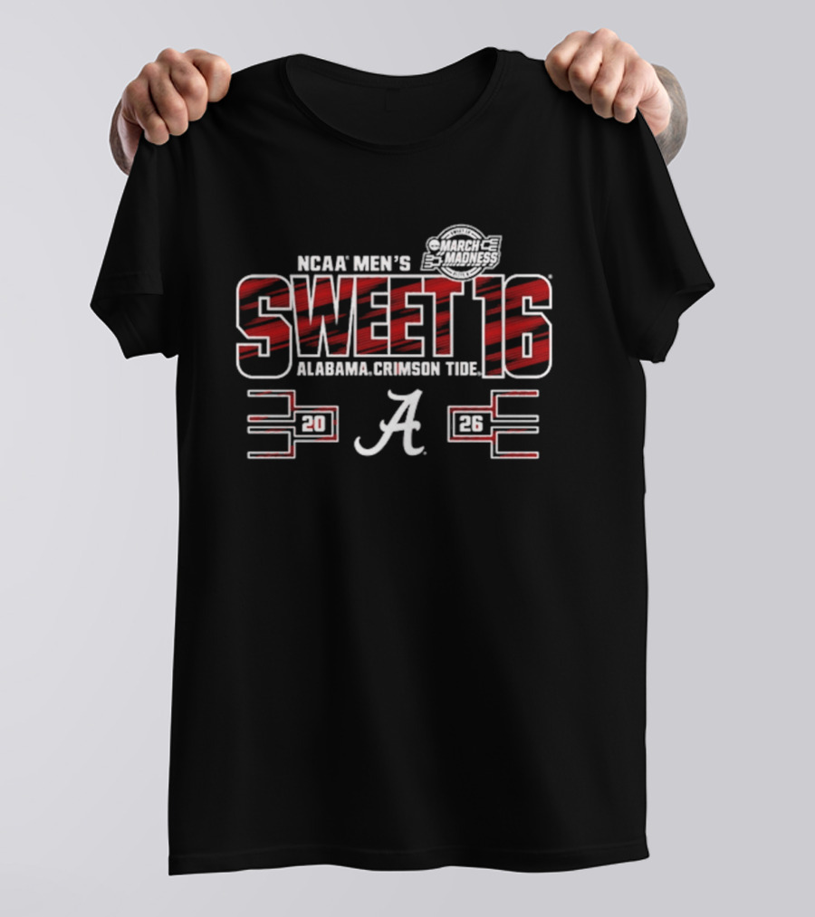 NCAA Men's Alabama Crimson Tide Sweet 16 2023 T-Shirt