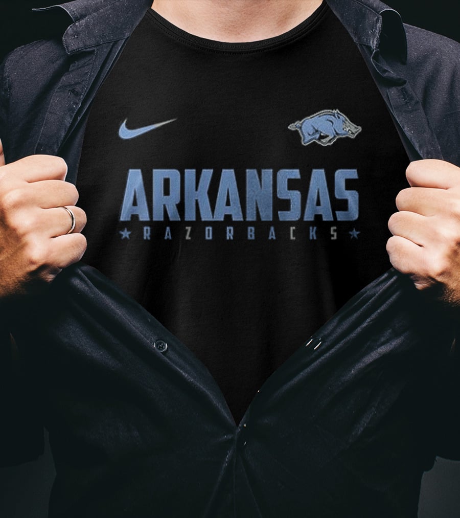Nike Arkansas Razorbacks 250 Years Anniversary United States Navy T-Shirt