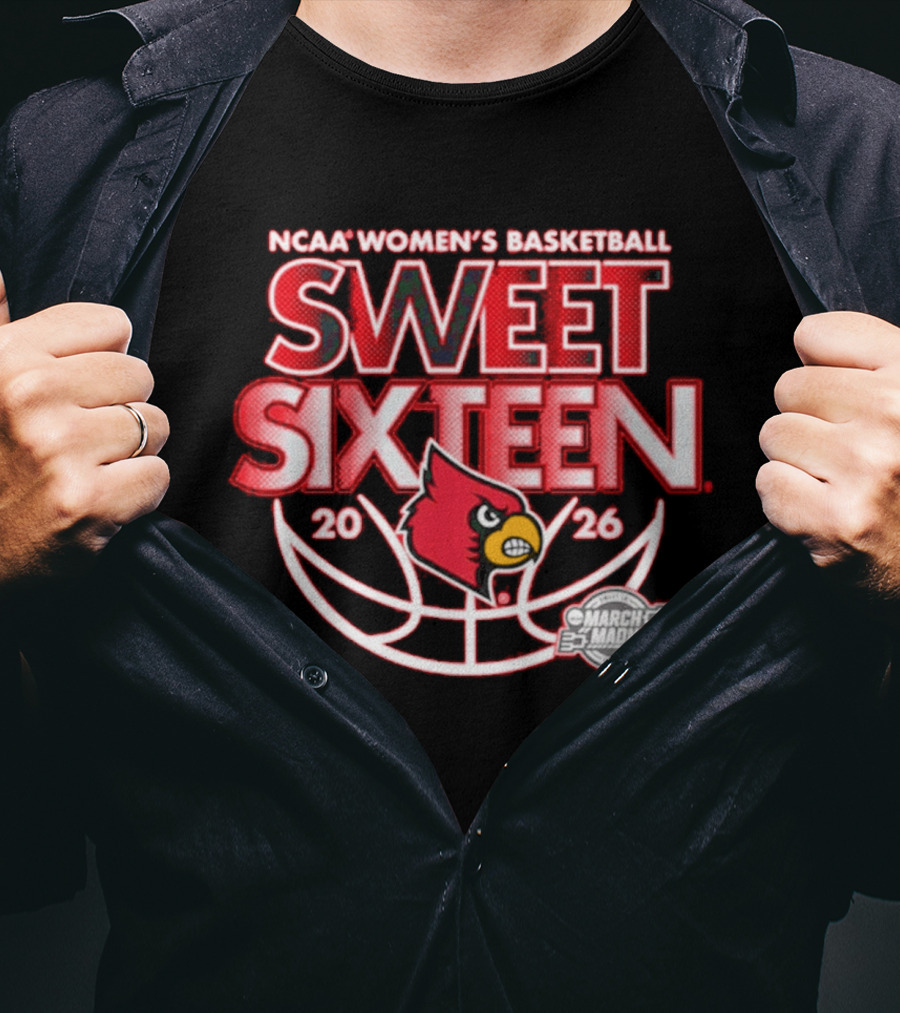NCAA Women's Basketball Sweet Sixteen 2026 Louisville March Madness T-Shirt