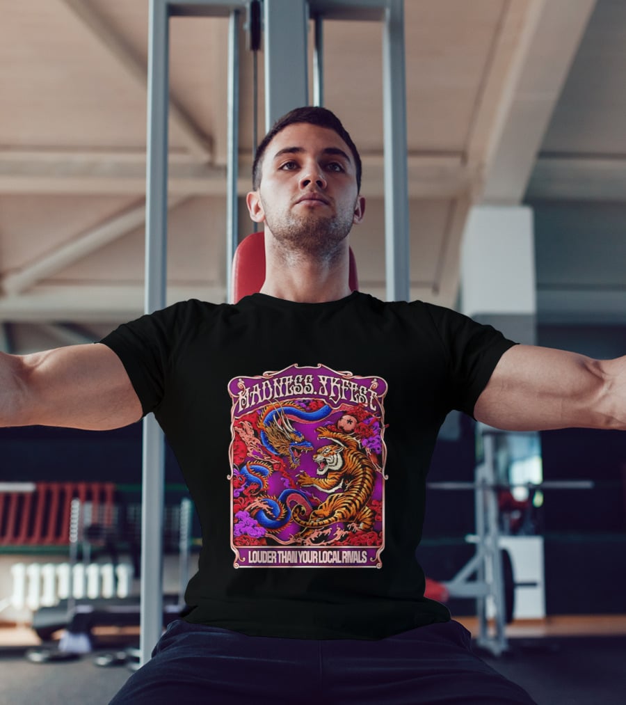 Madness TKFEST Louder Than Your Local Rivals Tiger Dragon Showdown T-Shirt