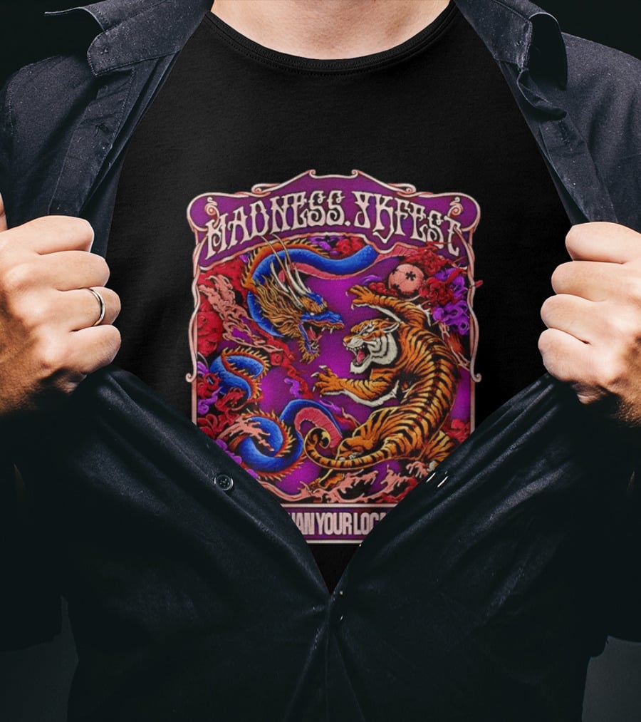 Madness TKFEST Louder Than Your Local Rivals Tiger Dragon Showdown T-Shirt