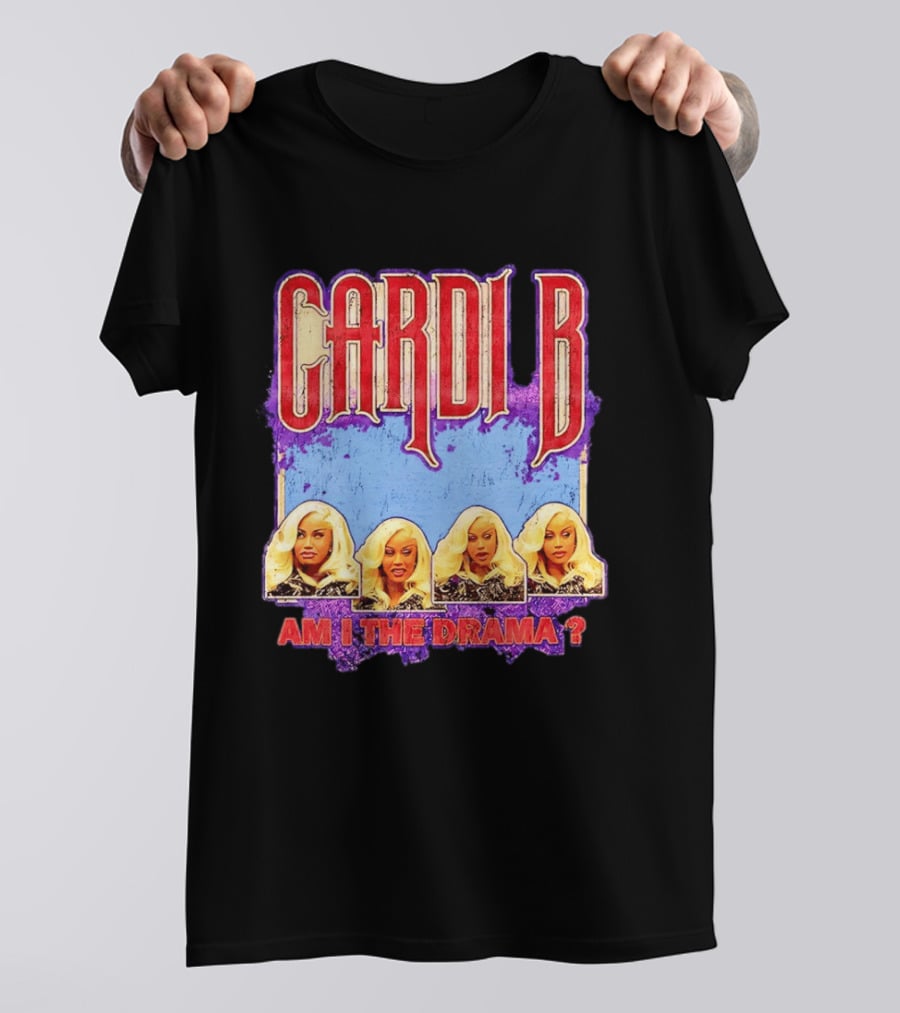 Cardi B Am I The Drama Meme Blonde Faces T-Shirt
