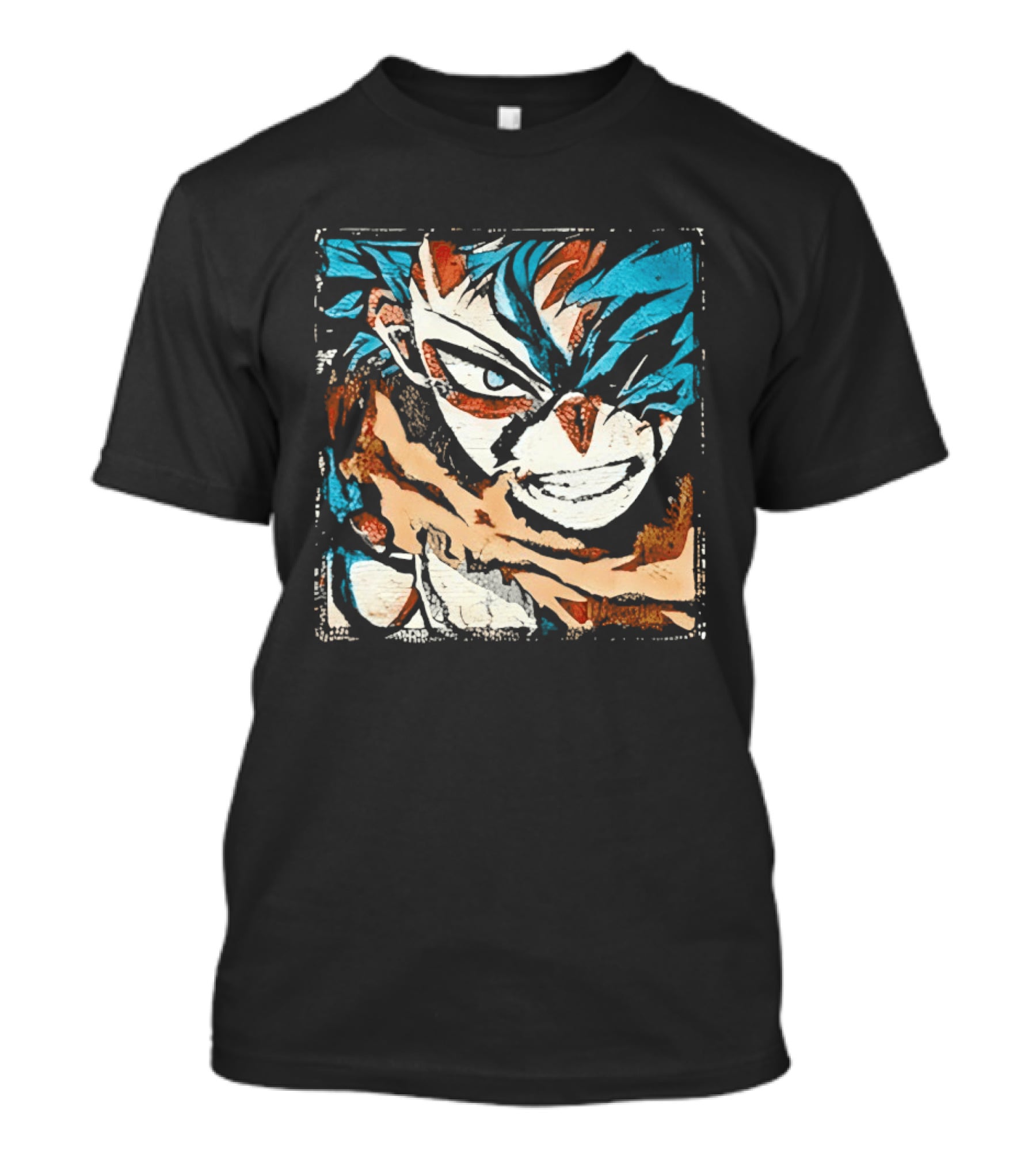 My Hero Academia Trippy Deku Blue And Red Abstract T-Shirt