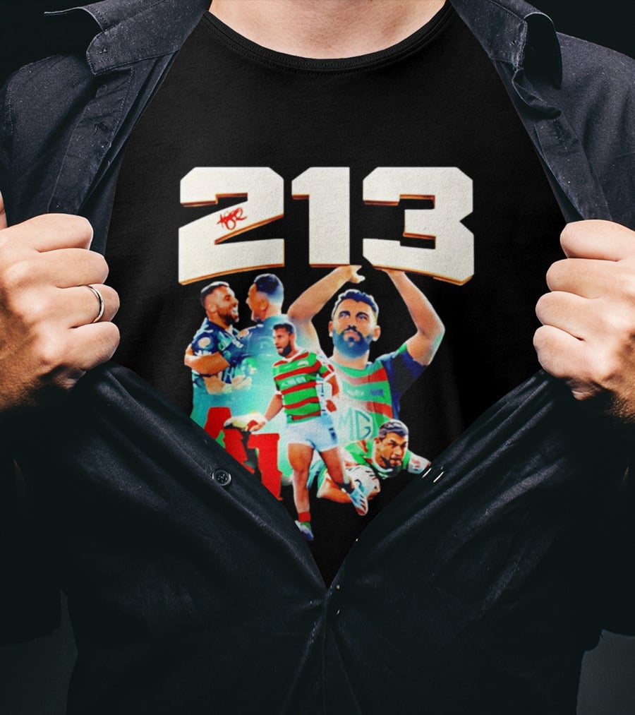 South Sydney Rabbitohs Alex Johnston 213 Record Breaker AJ Rugby T-Shirt