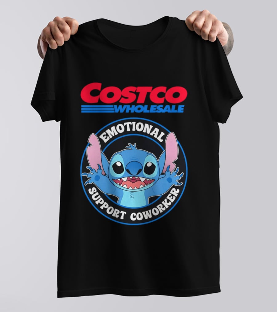 Costco Wholesale Emotional Support Coworker Stitch T-Shirt
