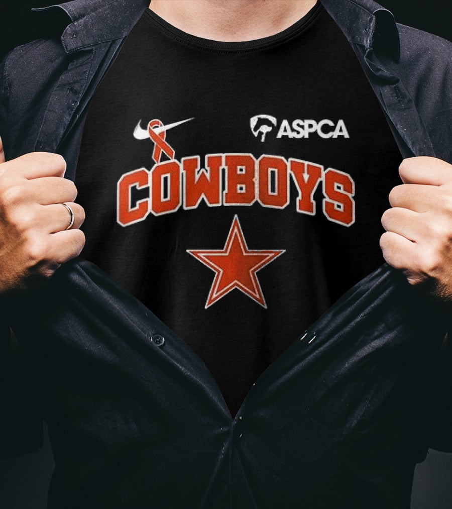 Cowboys ASPCA Animal Guardian Prevention Of Cruelty Awareness Month T-Shirt
