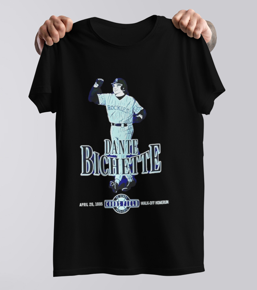 Dante Bichette Rockies Coors Field Walk Off Home Run T-Shirt
