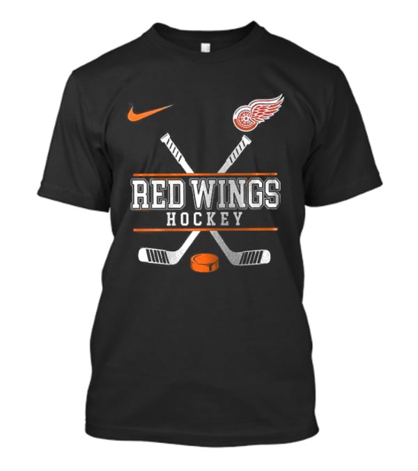 Detroit Red Wings Hockey Nike Collaboration With Harley Davidson T-Shirt