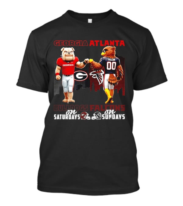 Georgia Atlanta Bulldogs Falcons Saturdays Sundays T-Shirt