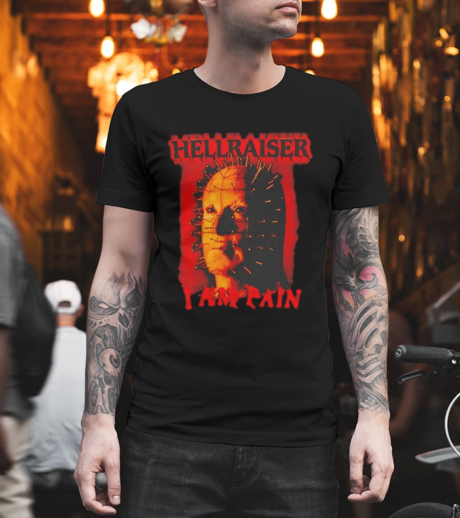 Hellraiser I Am Pain Pinhead Horror Movie T-Shirt