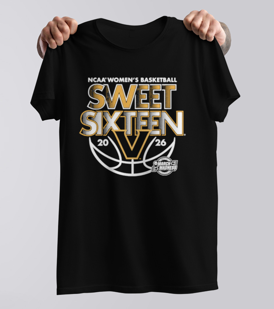 NCAA Women's Basketball Vanderbilt 2026 Sweet Sixteen March Madness T-Shirt