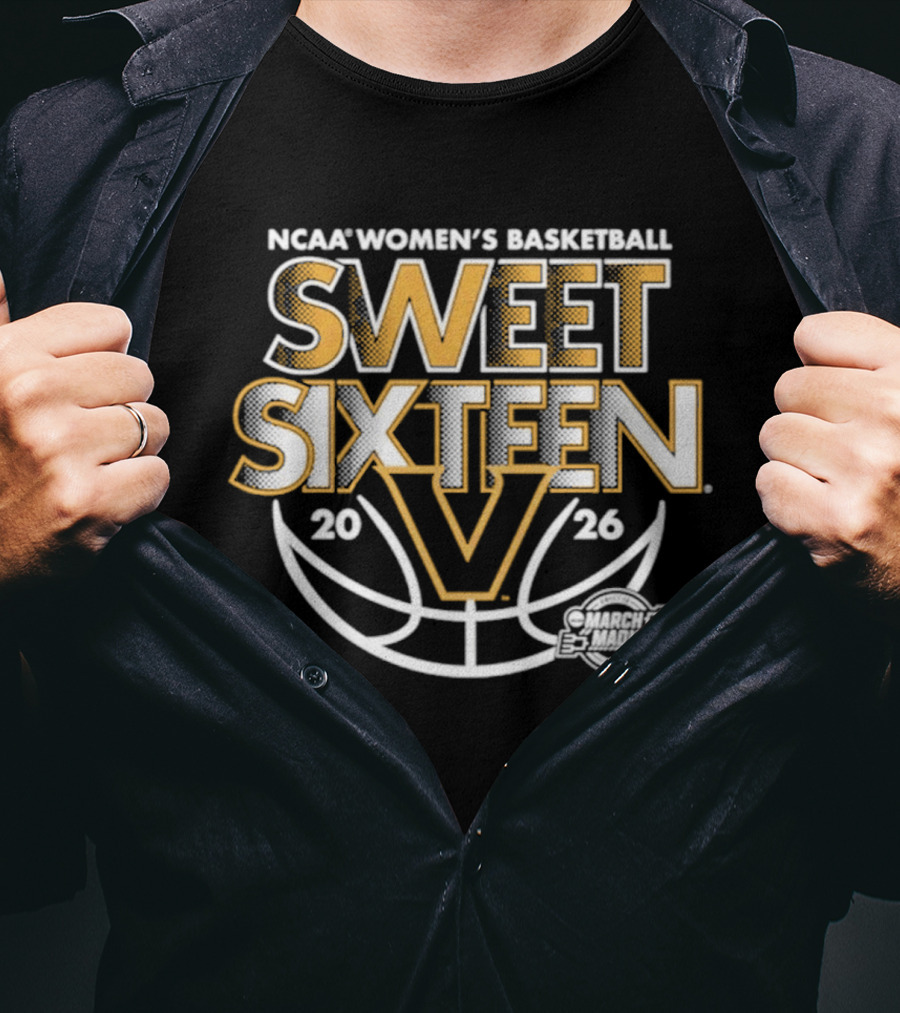 NCAA Women's Basketball Vanderbilt 2026 Sweet Sixteen March Madness T-Shirt