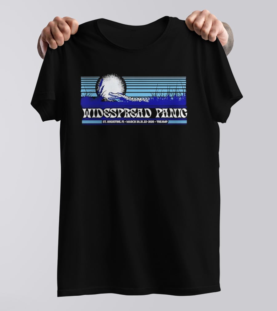 Widespread Panic Event Saint Augustine Amphitheatre March 20 22 2026 T-Shirt