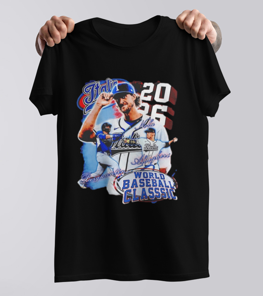 Italia 2026 World Baseball Classic Pasquantino Nola Aldegheri WBC T-Shirt
