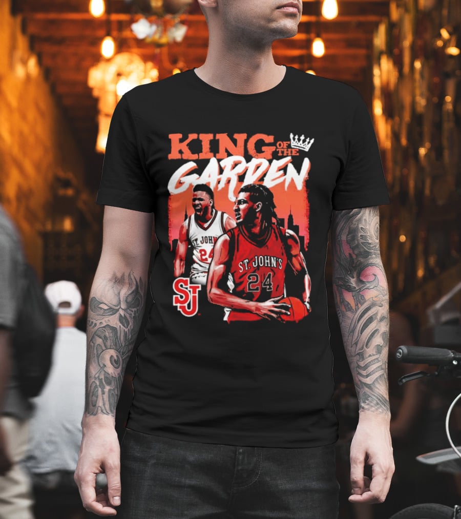 Zuby Ejiofor St. John's Red Storm 24 King Of The Garden T-Shirt