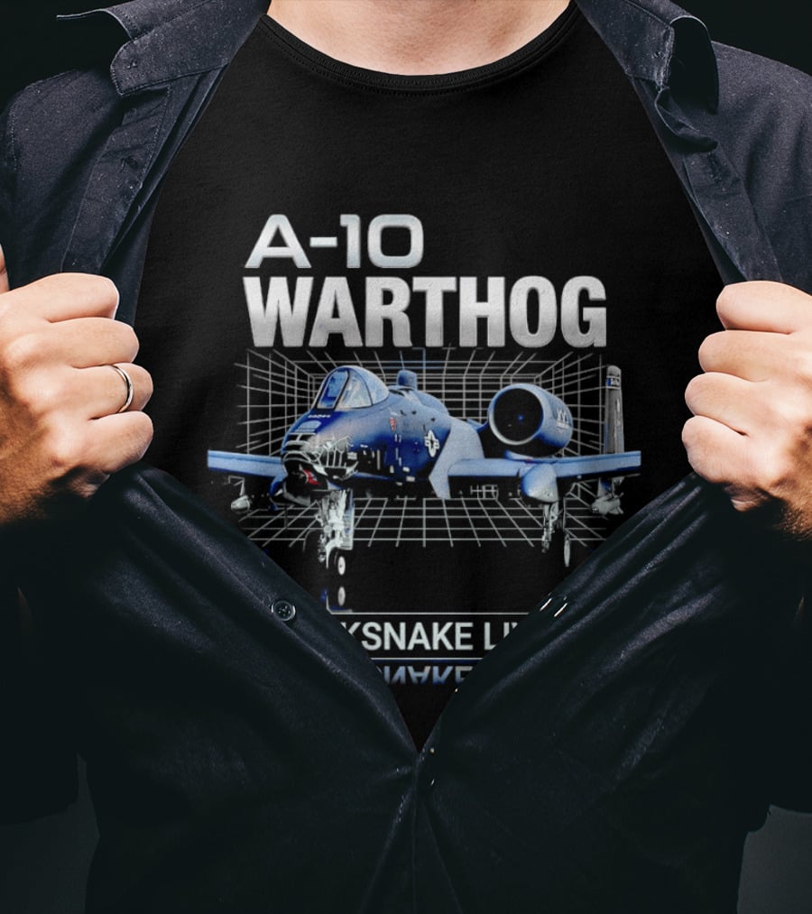 A 10 Warthog Blacksnake Livery Military Aircraft T-Shirt