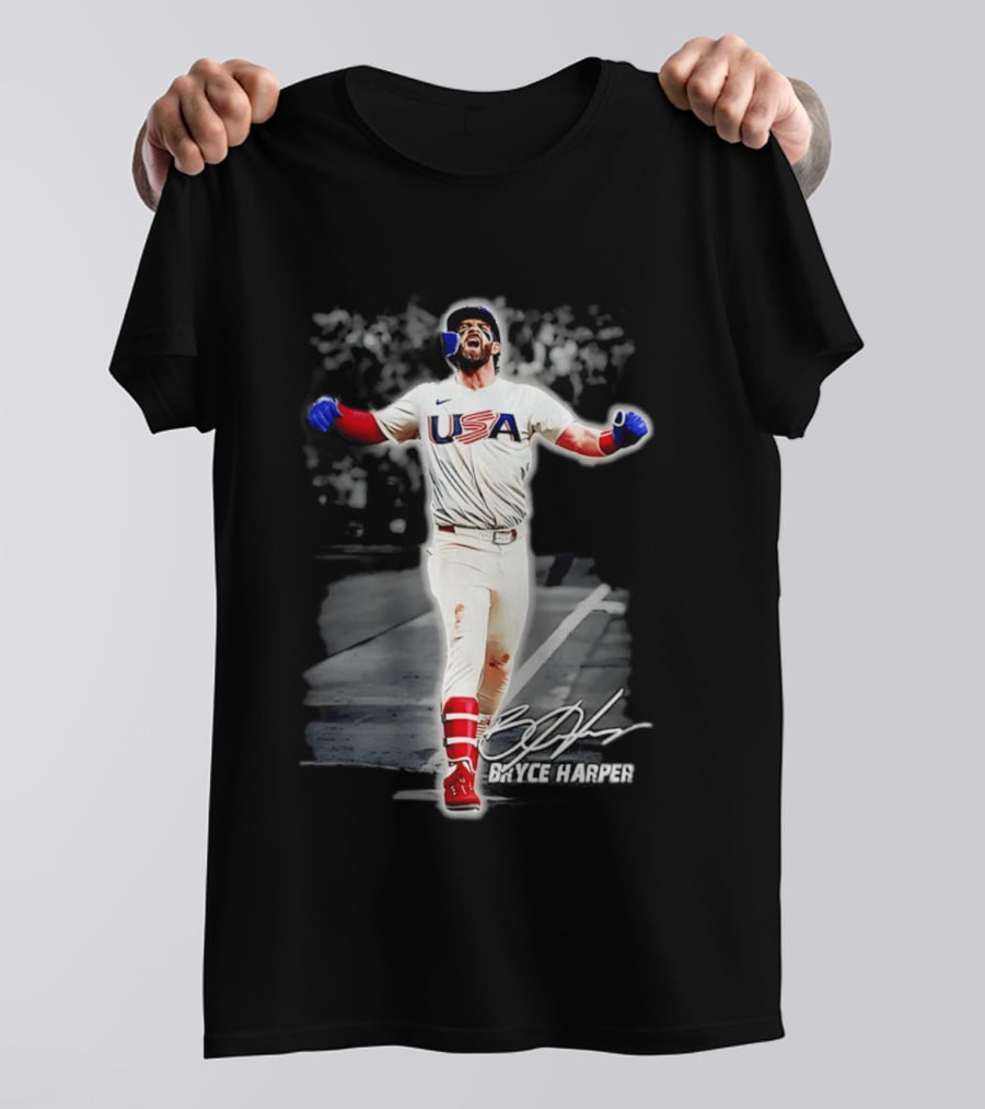 Bryce Harper USA Baseball Team 2026 Celebration Nike Sportswear T-Shirt