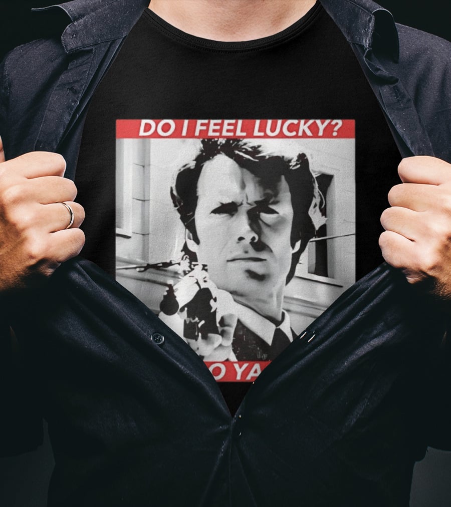 Dirty Harry Do I Feel Lucky Well Do Ya Punk Iconic Movie Scene T-Shirt