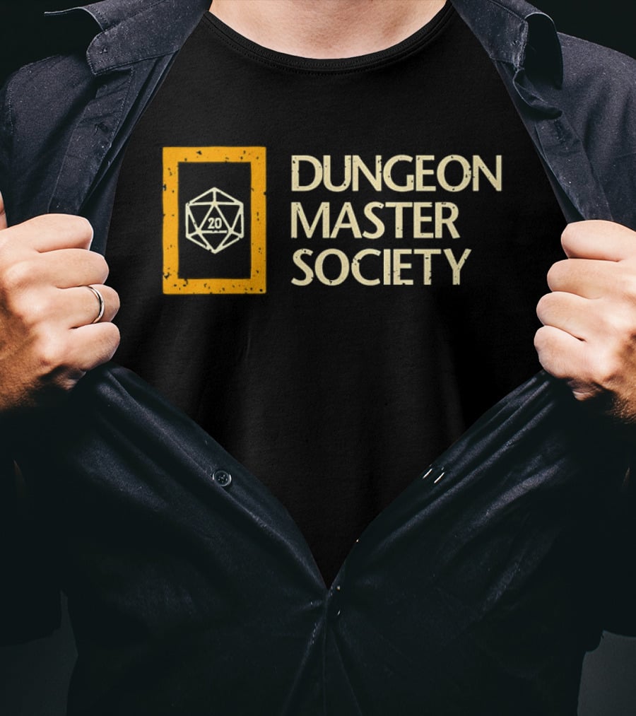 Dungeon Master Society Dungeons And Dragons Dice T-Shirt
