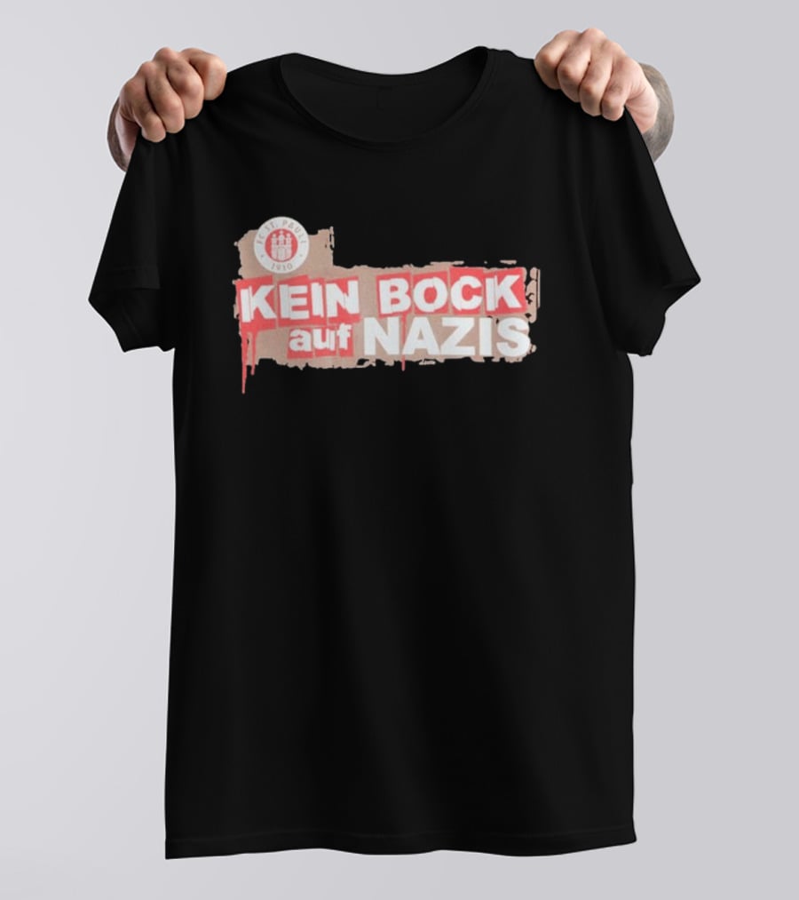 FC St Pauli Kein Bock Auf Nazis Anti Fascist T-Shirt