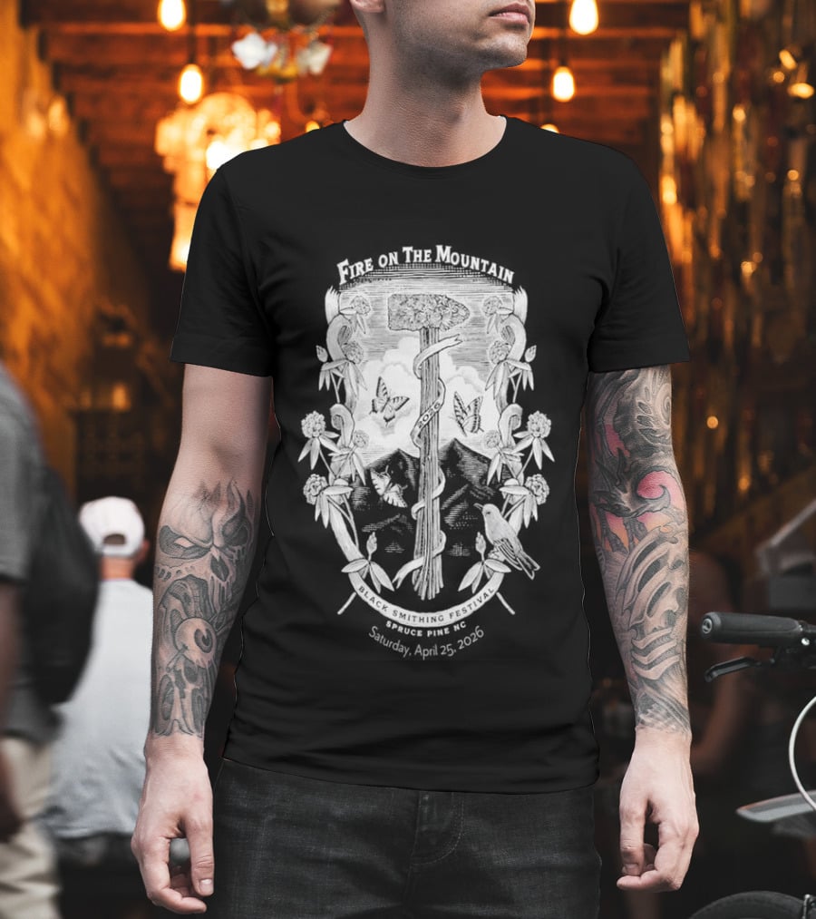 Fire On The Mountain Festival Spruce Pine NC Apr 25 2026 T-Shirt