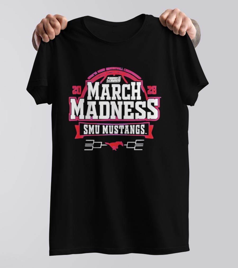 SMU Mustangs 2026 NCAA Women's Basketball March Madness Four It All T-Shirt