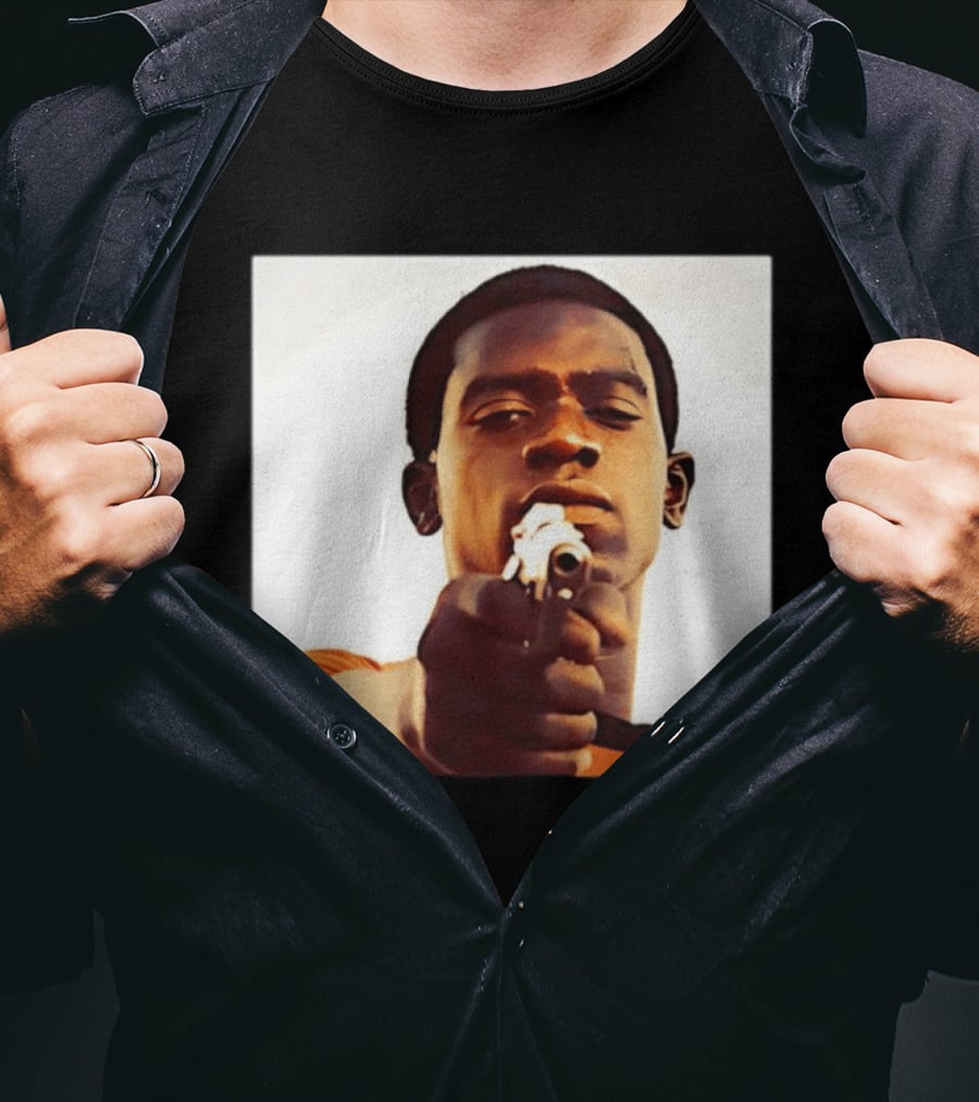 Snowfall TV Series 2017 Damson Idris Character With Gun T-Shirt