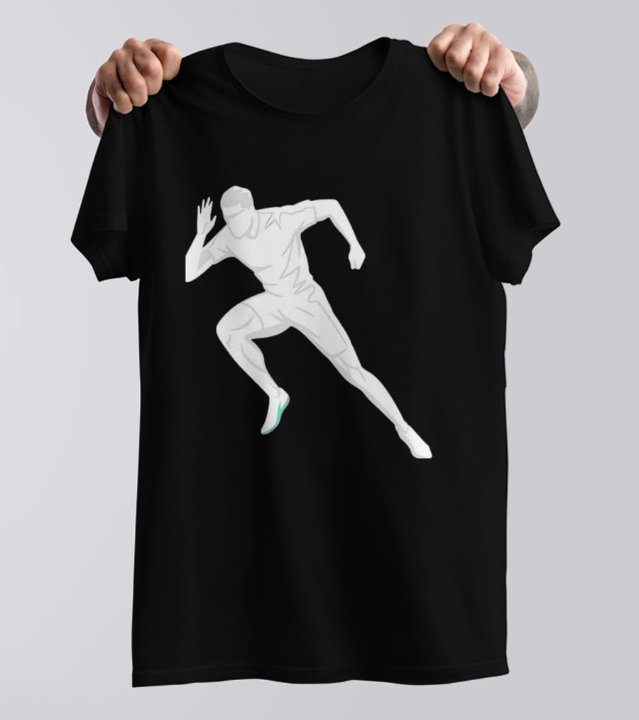 Sprint Athlete Dynamic Pose Running T-Shirt