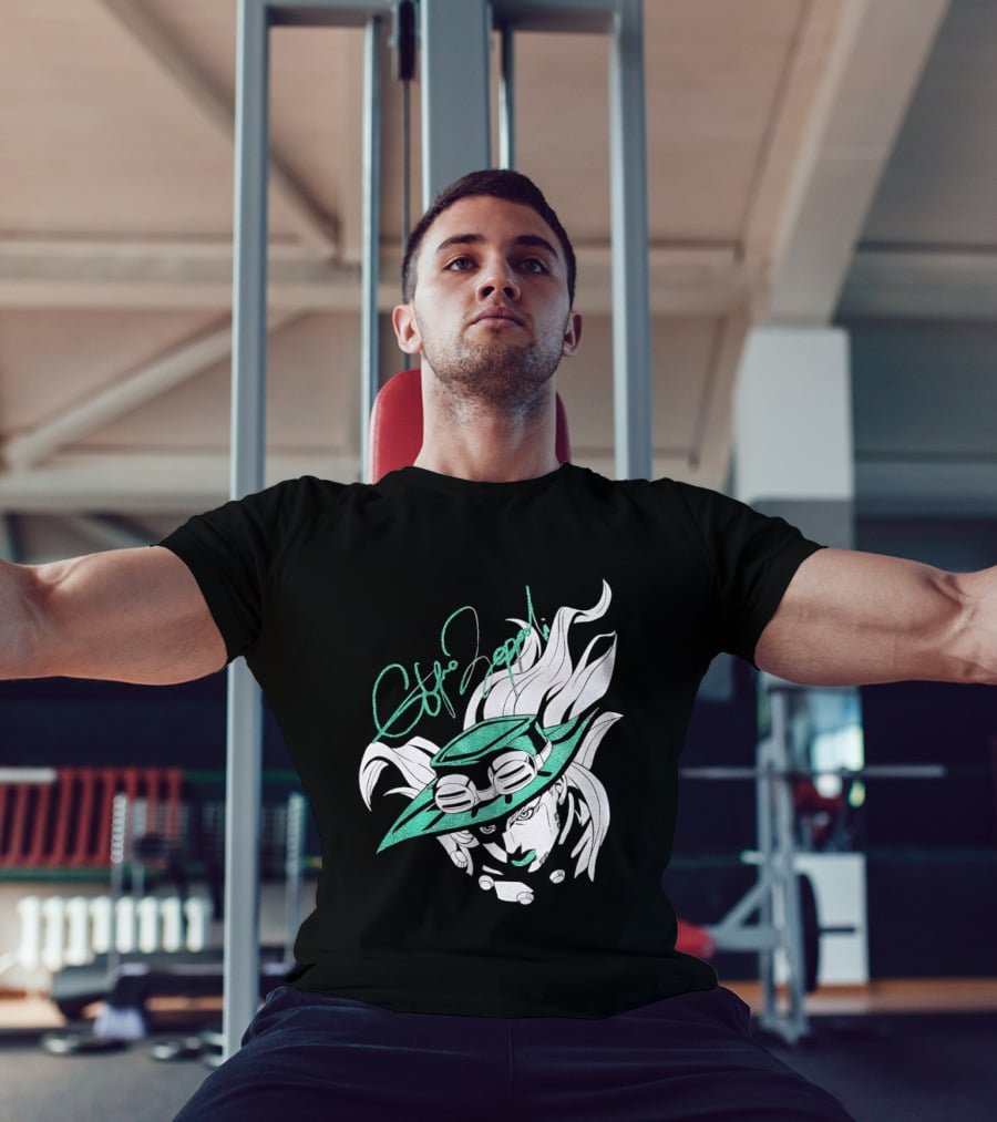 Gyro Zeppeli Jojo's Bizarre Adventure Illustration Signature T-Shirt
