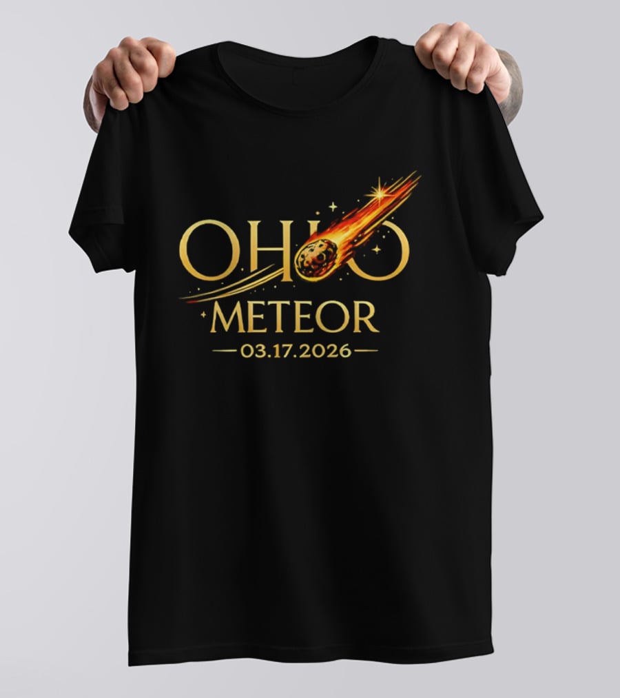 Ohio Meteor 03 17 2026 Impact Event Prediction T-Shirt