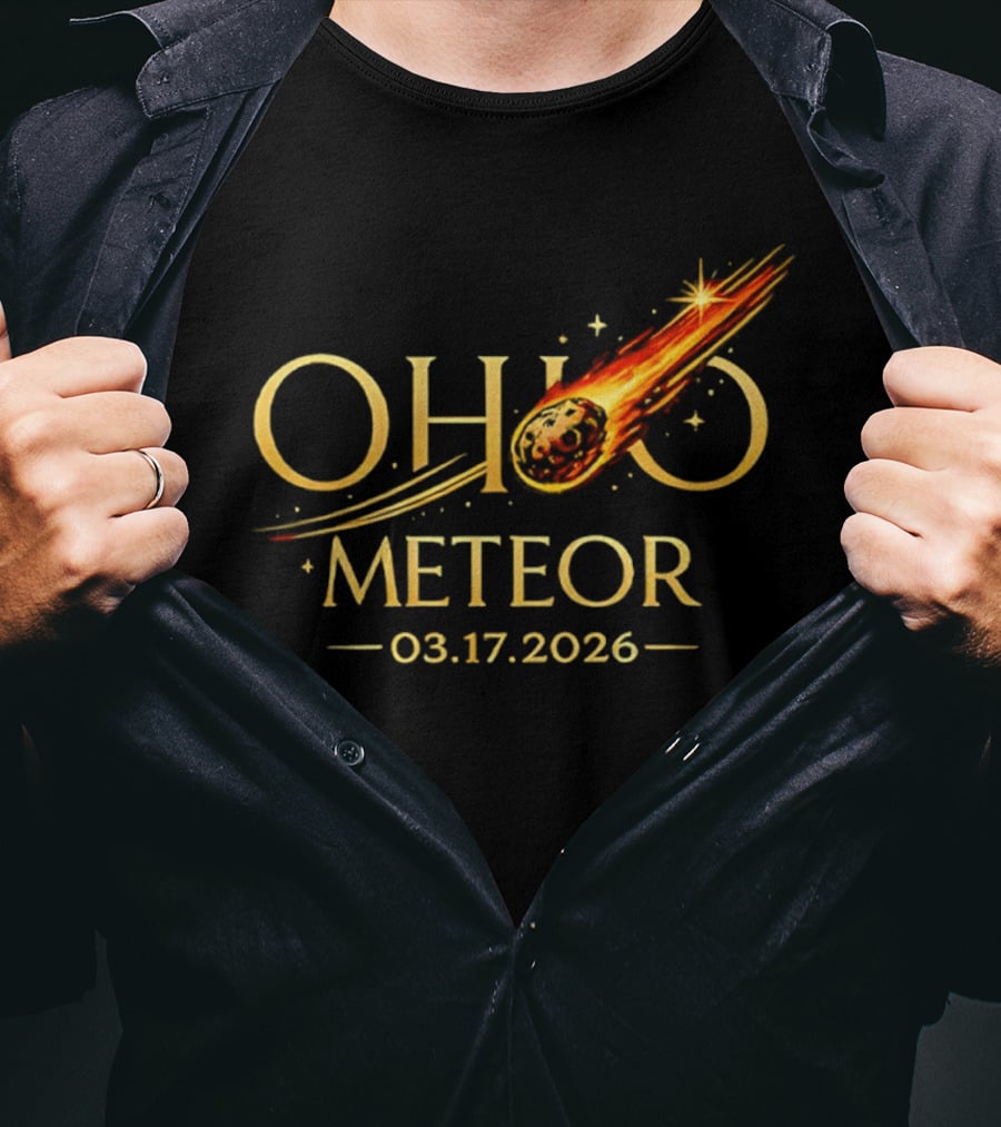 Ohio Meteor 03 17 2026 Impact Event Prediction T-Shirt