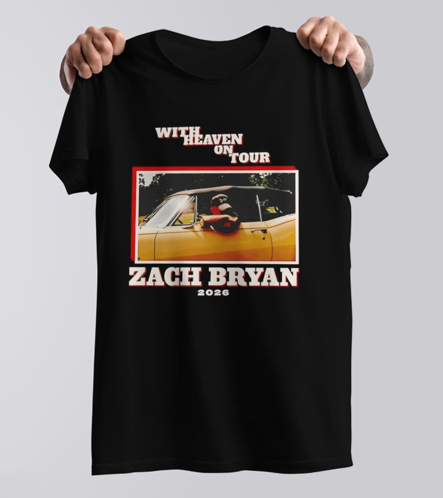 Zach Bryan 2024 Oklahoma Country Music With Heaven On Tour T-Shirt
