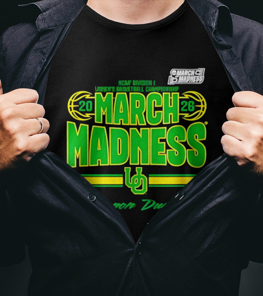 Oregon Ducks 2026 NCAA Tournament Women's Basketball Championship March Madness T-Shirt